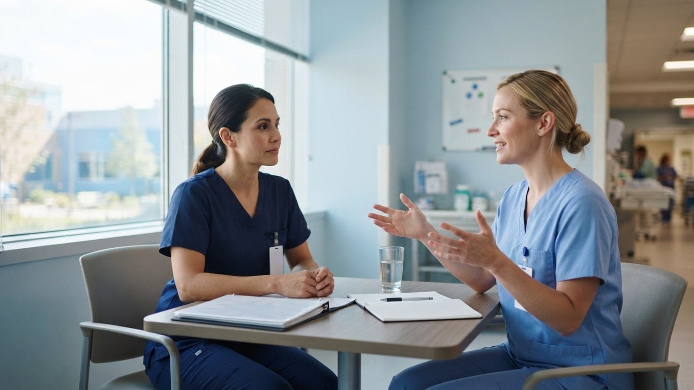 A nurse educator and a bedside nurse discuss her next career step.