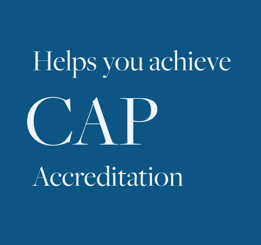 Helps you achieve CAP Accreditation