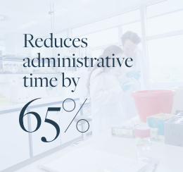 Reduces administrative time by